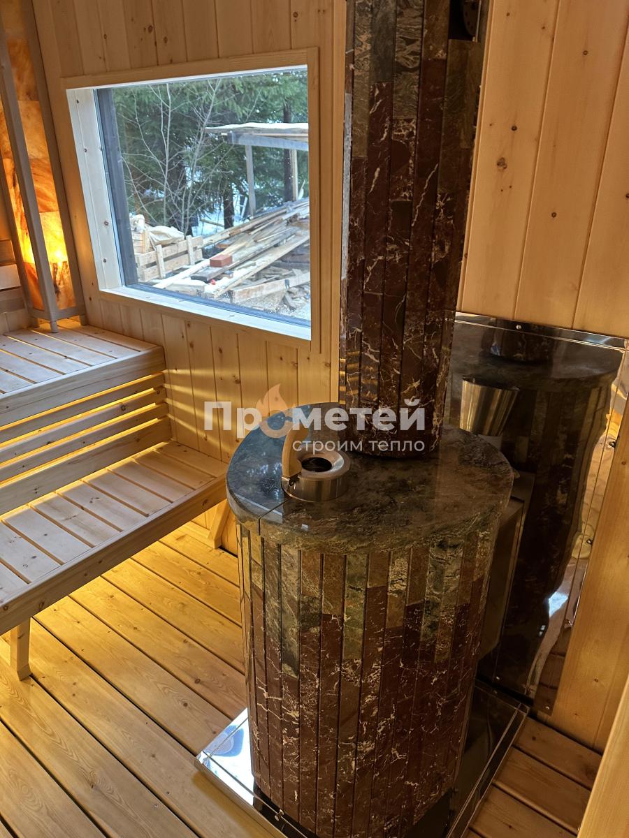 Каркасная баня Норд 2.8x7 метров