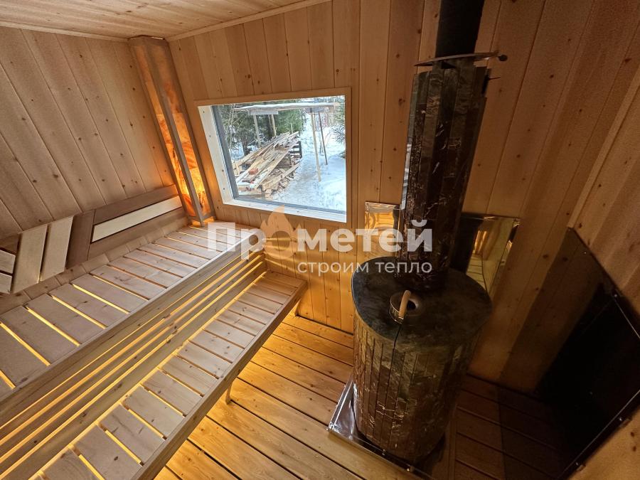Каркасная баня Норд 2.8x7 метров