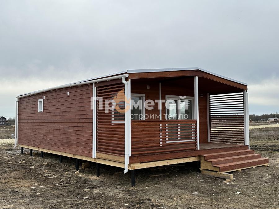 Реализованный проект Модульный дом 6.4x9