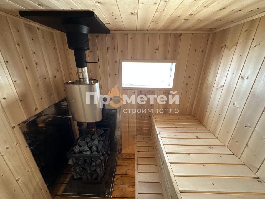Каркасная баня Норд 2.5x6 метров