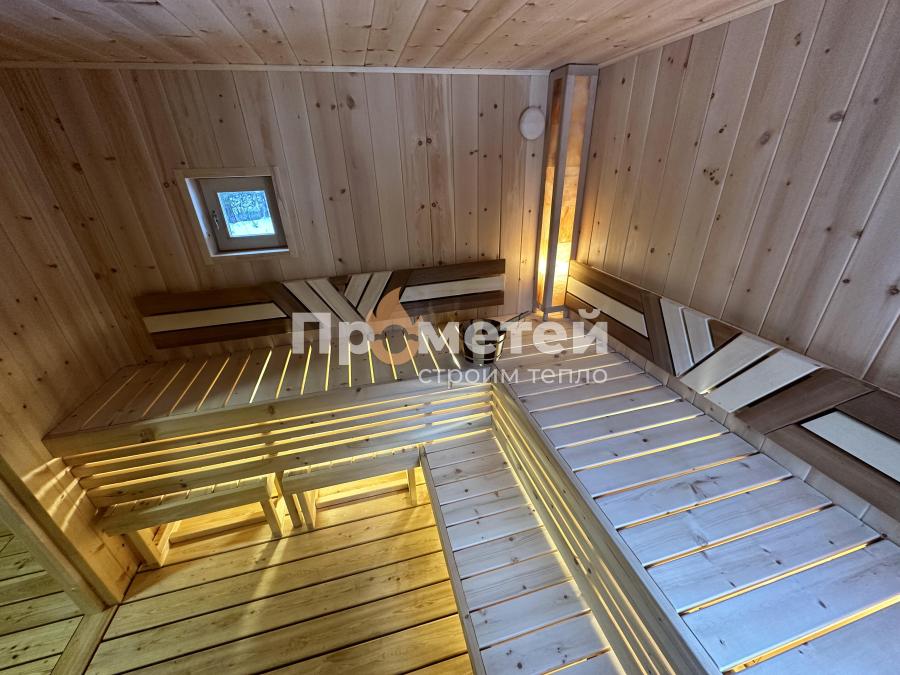 Каркасная баня Норд 2.8x7 метров