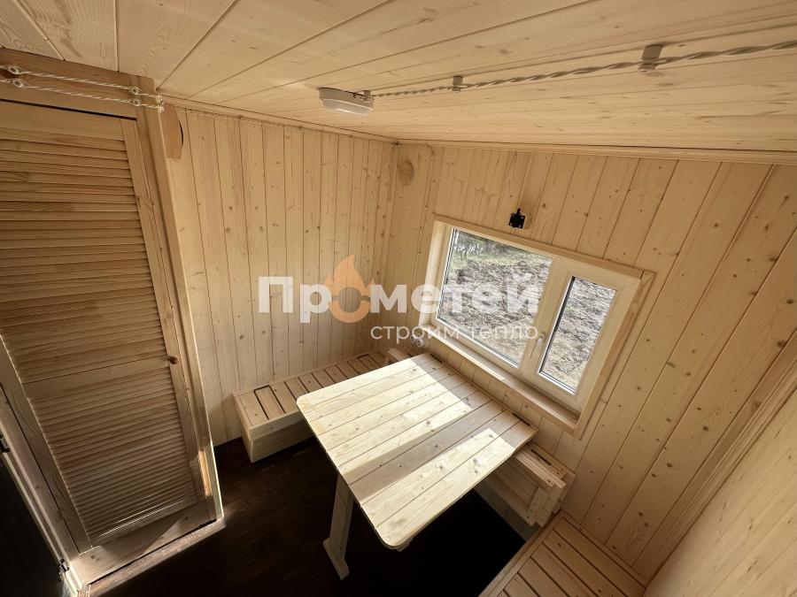 Каркасная баня Норд 2.5x6 метров
