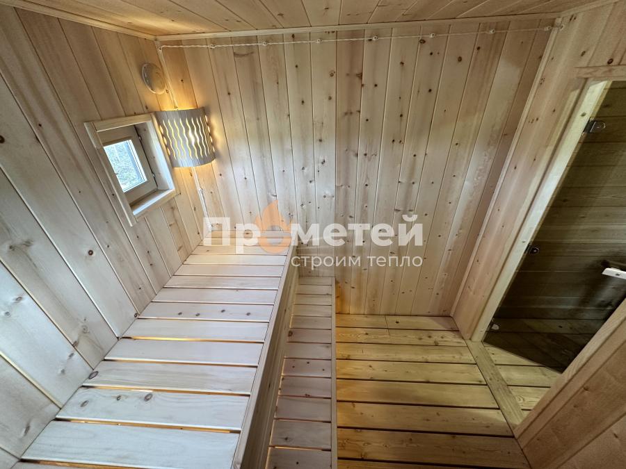 Каркасная баня Норд 2.5x6 метров