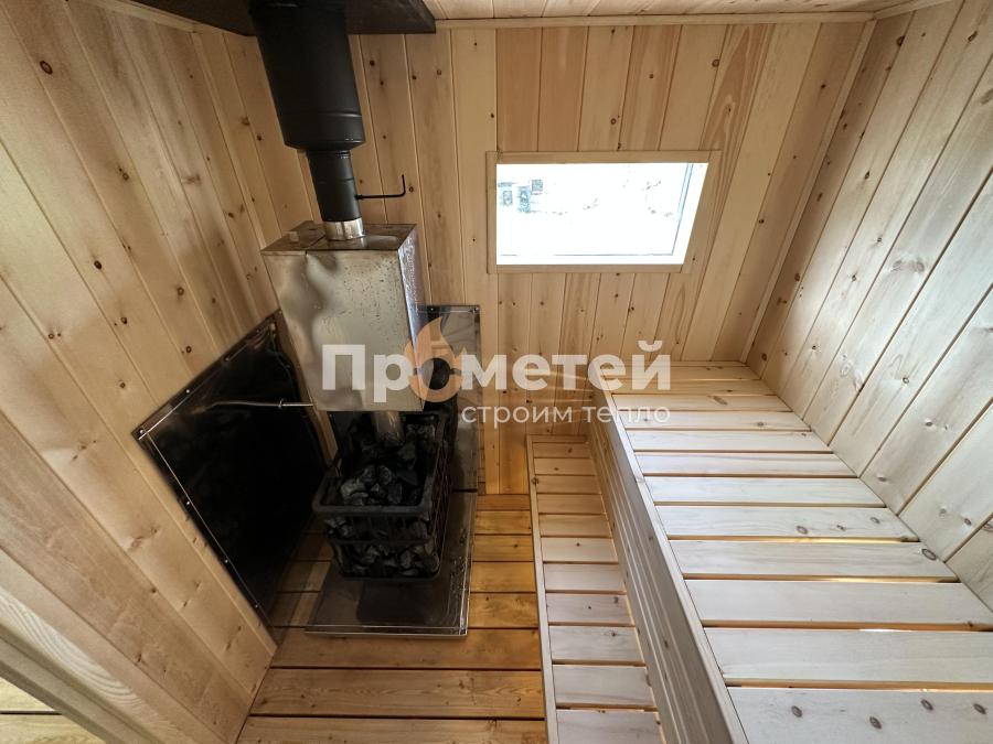 Каркасная баня Норд 2.5x6 метров