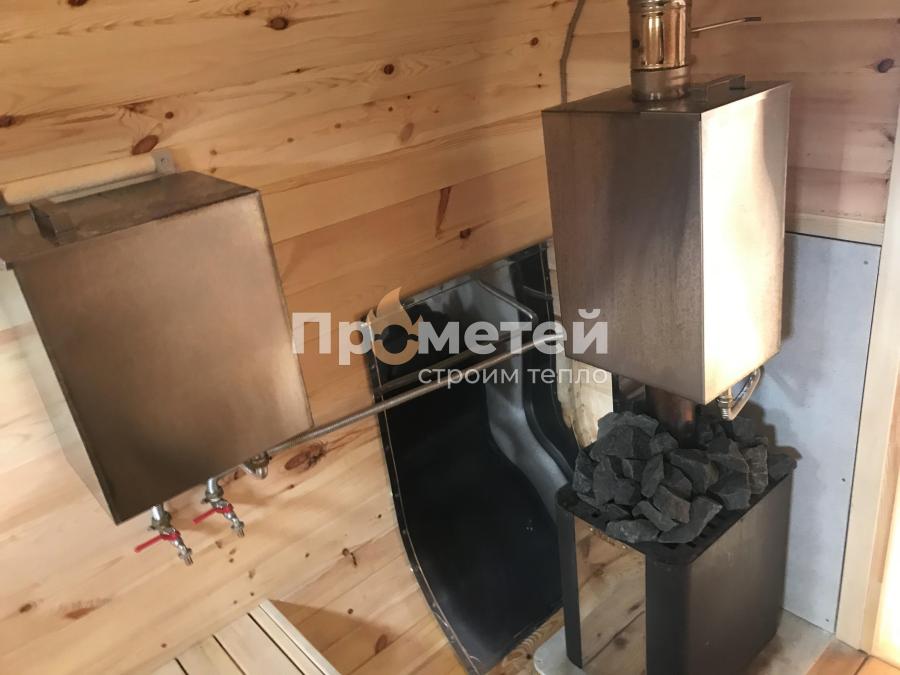 Квадро баня бочка 5 метров с боковым входом