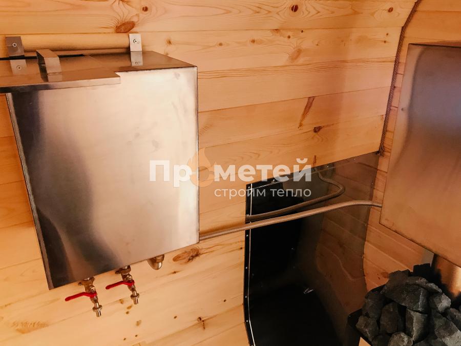 Квадро баня бочка 5 метров с боковым входом