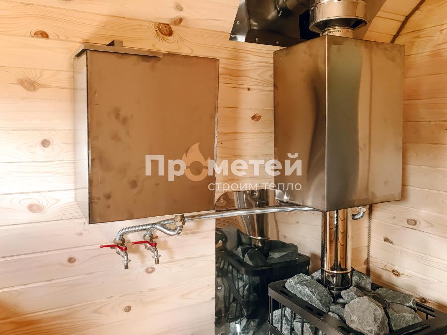 Квадро баня бочка 5 метров с боковым входом