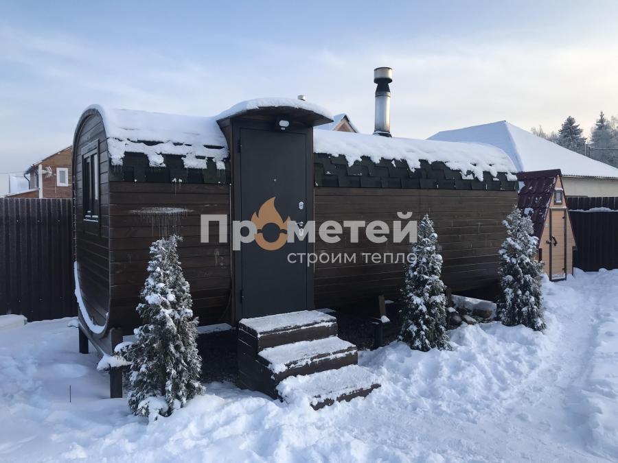 Квадро баня бочка 6 метров с боковым входом