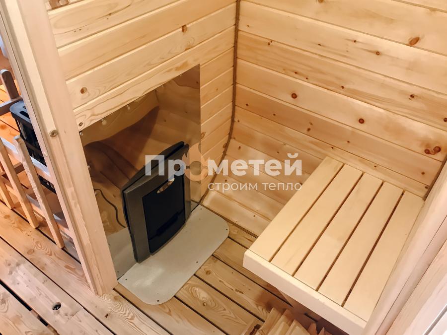 Квадро баня бочка 6 метров с боковым входом