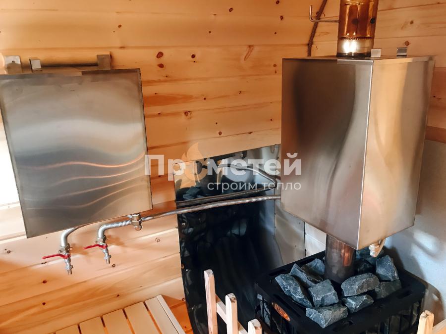 Квадро баня бочка 6 метров с боковым входом