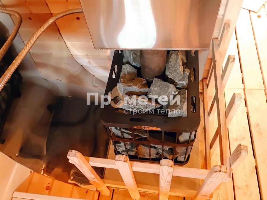 Квадро баня бочка 6 метров с боковым входом