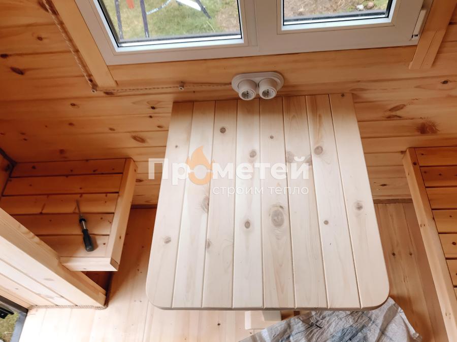 Квадро баня бочка 4 метра с боковым входом