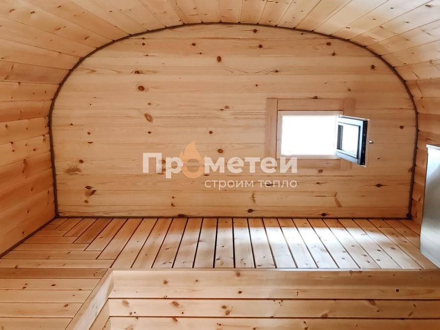 Квадро баня бочка 4 метра с боковым входом