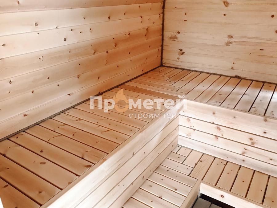 Квадро баня бочка 4 метра с боковым входом