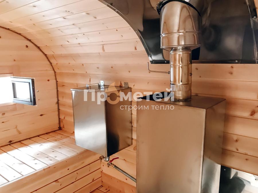 Квадро баня бочка 4 метра с боковым входом