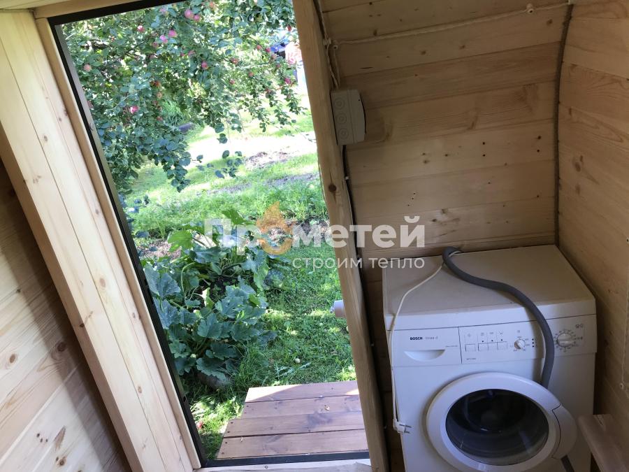 Квадро баня бочка 6 метров с боковым входом