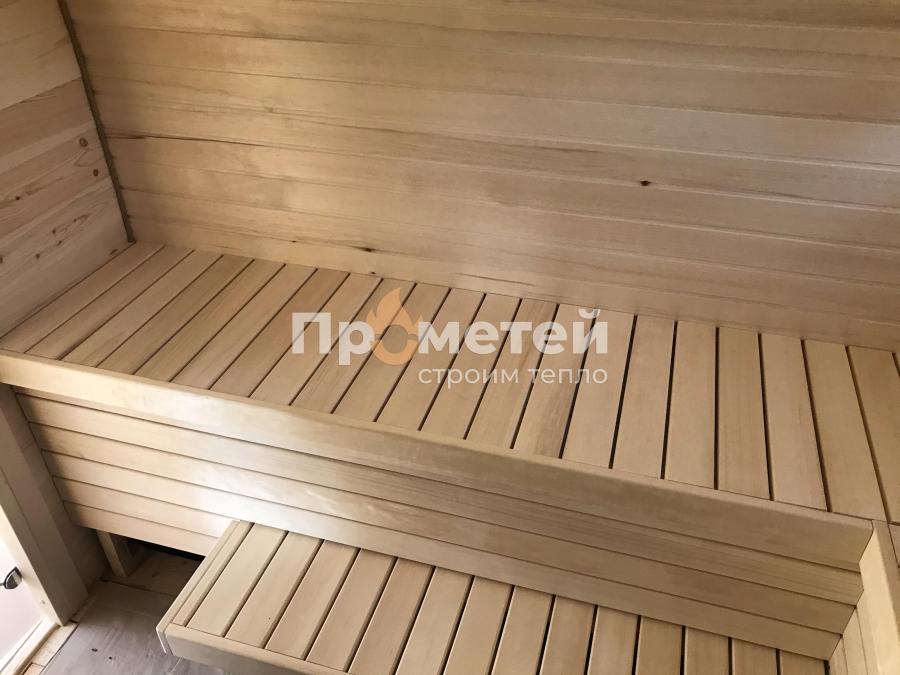 Квадро баня бочка 5.5 метров с террасой