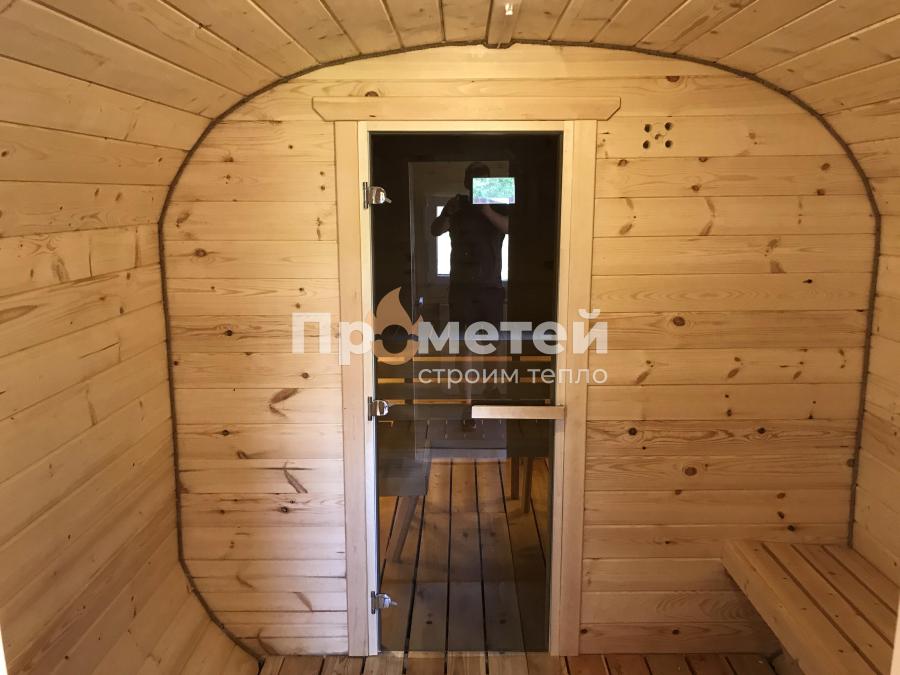 Квадро баня бочка 6 метров с боковым входом