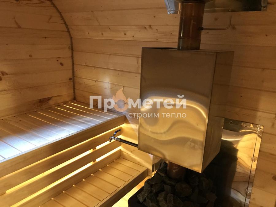 Квадро баня бочка 6 метров с боковым входом
