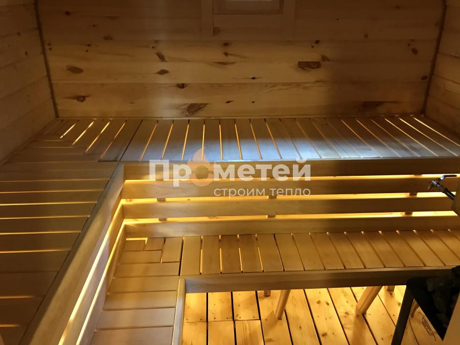 Квадро баня бочка 6 метров с боковым входом