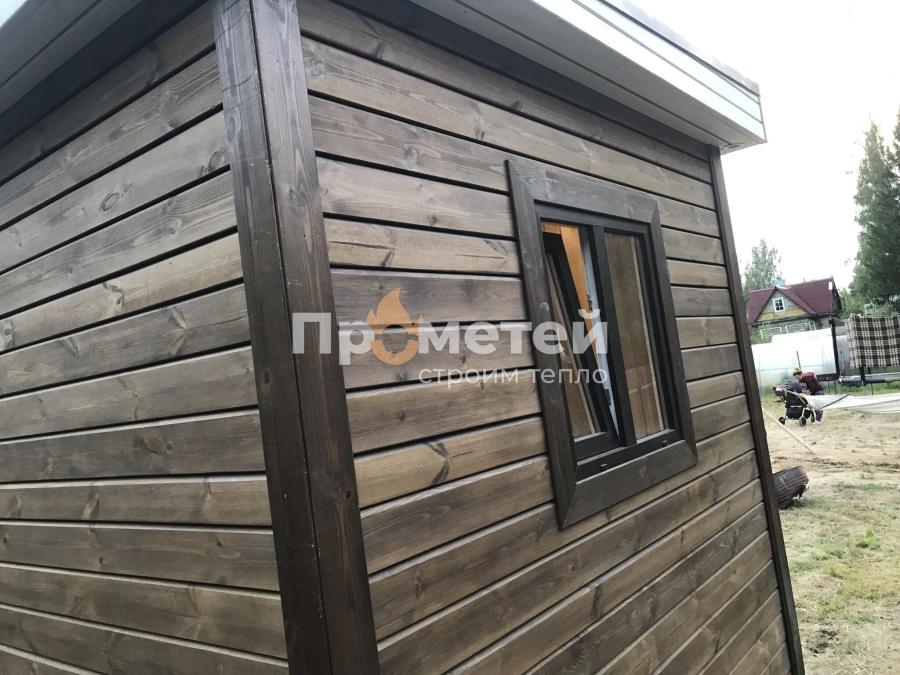 Каркасная баня 2.8x6 метров
