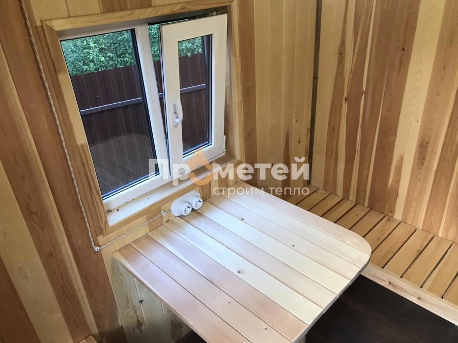 Каркасная баня 2.8x6 метров