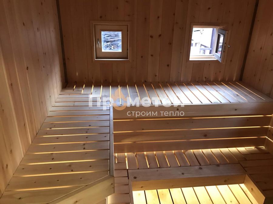Каркасная баня 2.8x6 метров