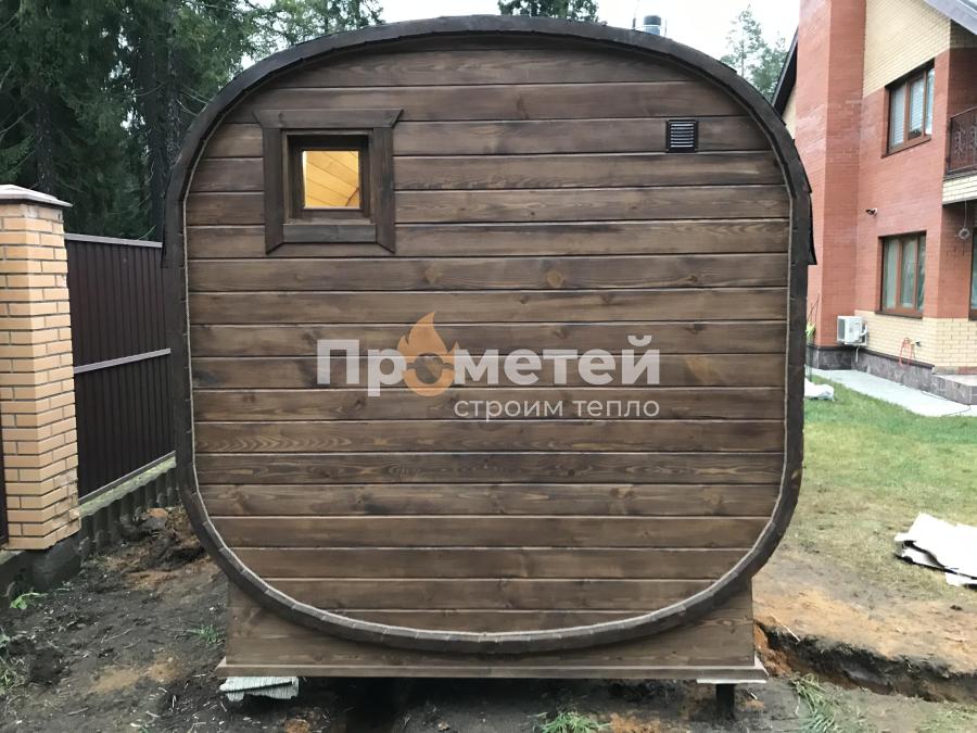 Квадро баня бочка 6 метров с боковым входом