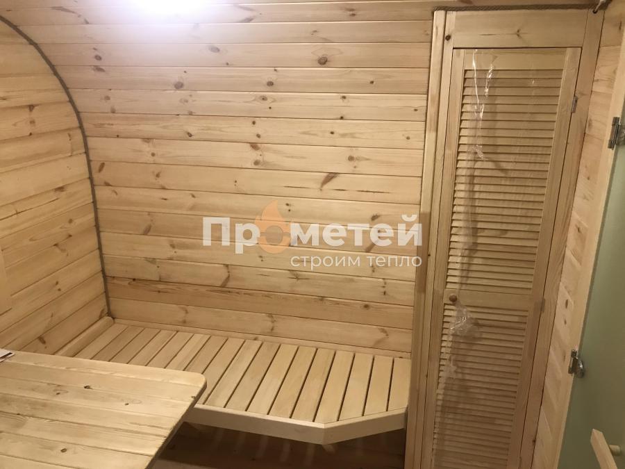 Квадро баня бочка 5 метров с боковым входом
