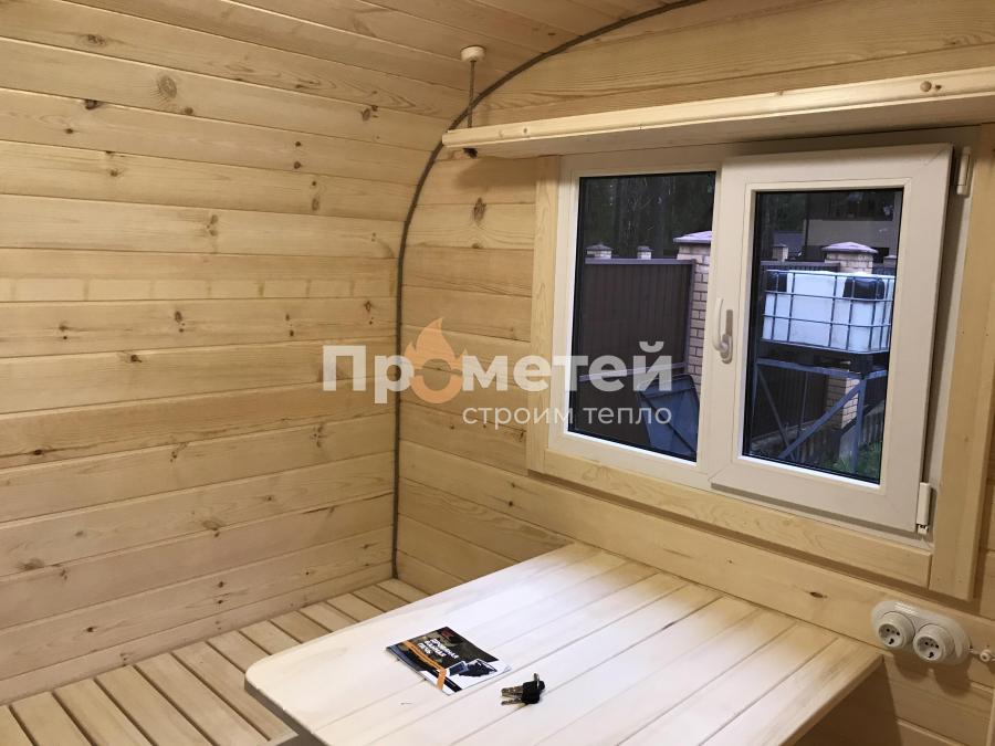 Квадро баня бочка 6 метров с боковым входом