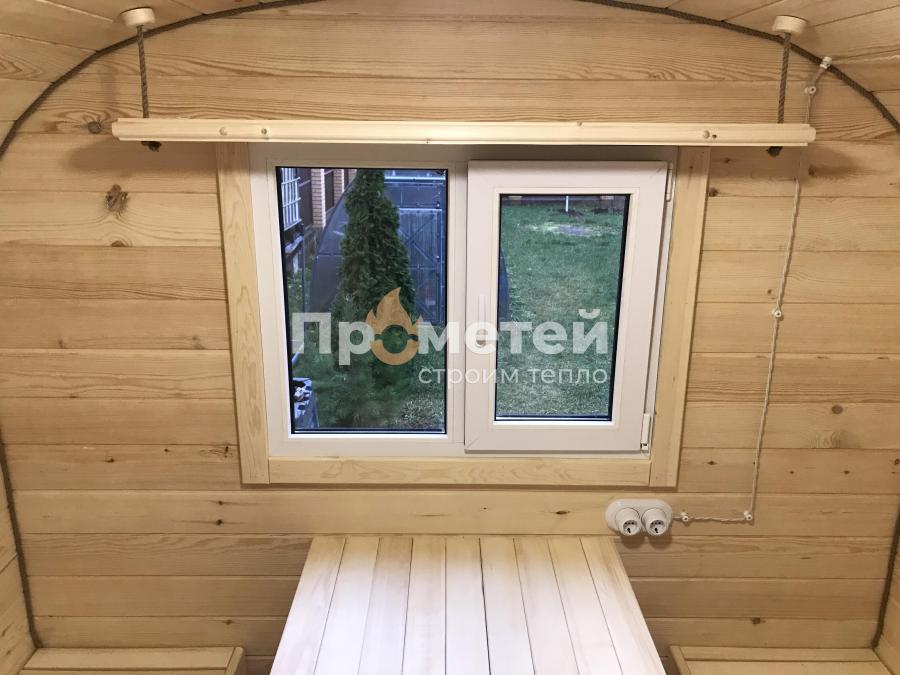 Квадро баня бочка 6 метров с боковым входом