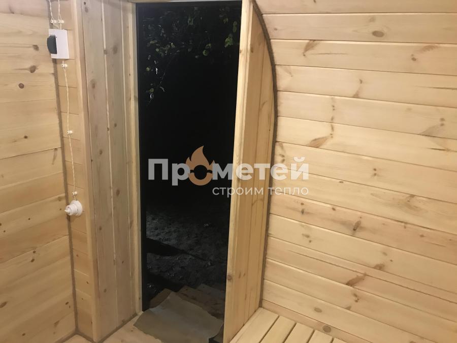 Квадро баня бочка 5 метров с боковым входом