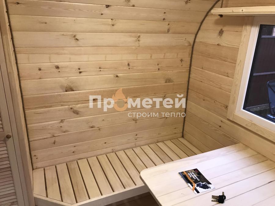 Квадро баня бочка 6 метров с боковым входом