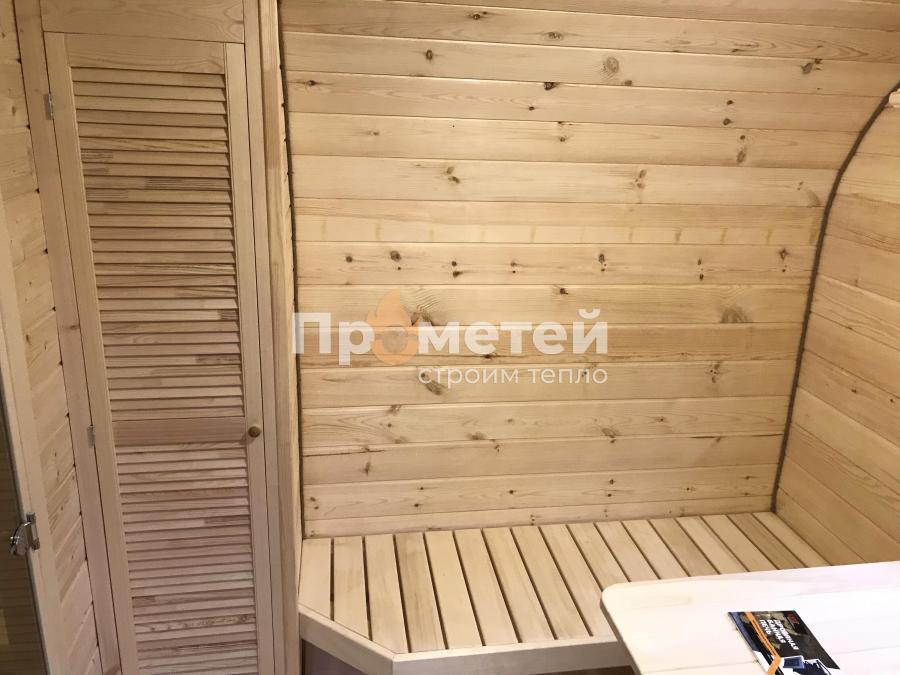 Квадро баня бочка 6 метров с боковым входом