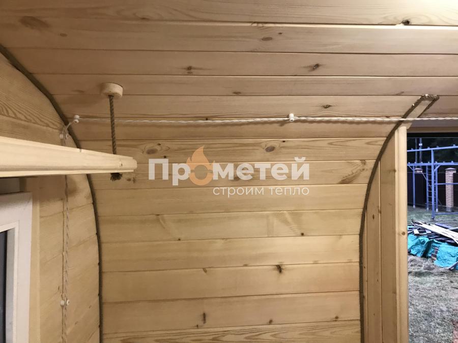 Квадро баня бочка 6 метров с боковым входом