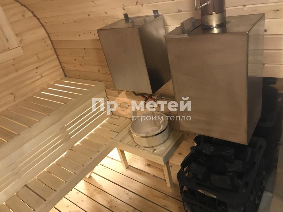 Квадро баня бочка 5 метров с боковым входом