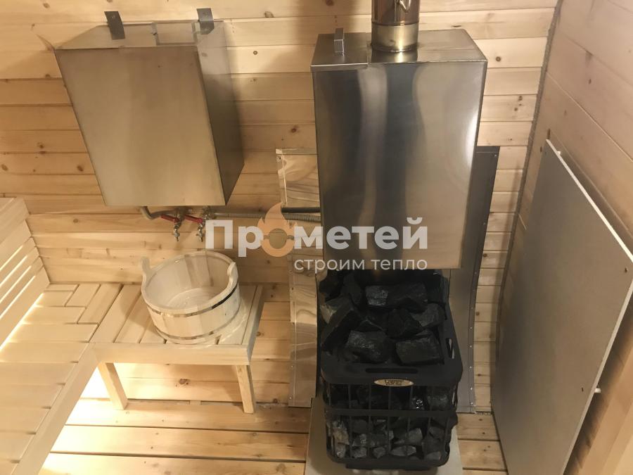 Квадро баня бочка 5 метров с боковым входом