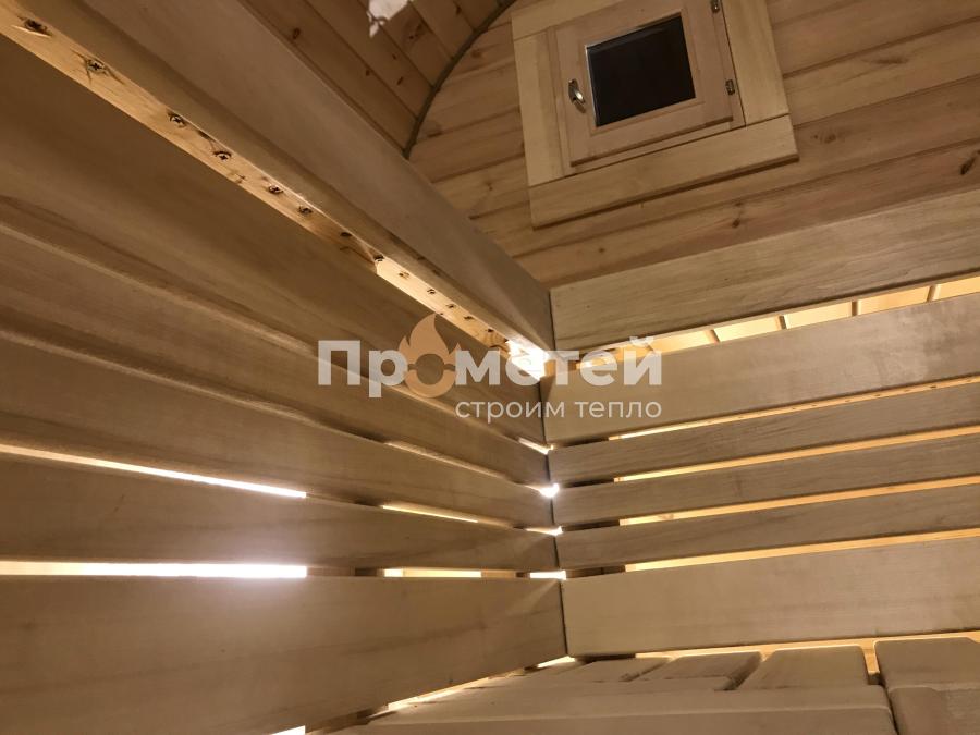 Квадро баня бочка 5 метров с боковым входом