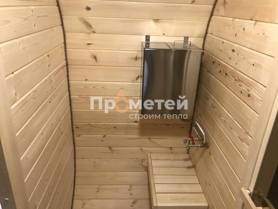 Квадро баня бочка 6 метров с боковым входом