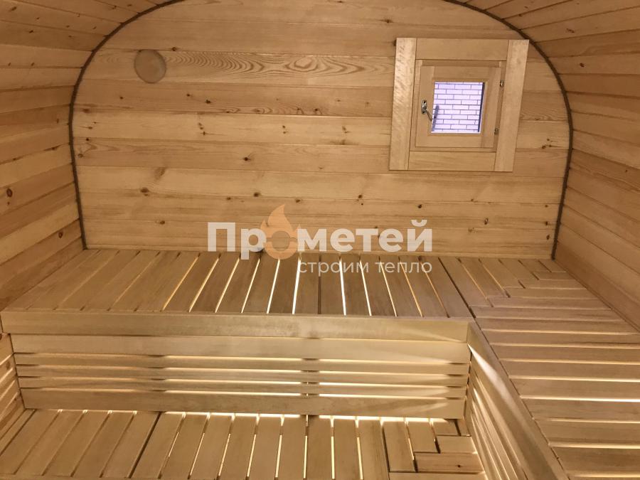 Квадро баня бочка 6 метров с боковым входом