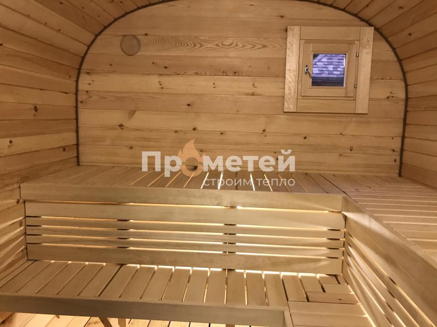 Квадро баня бочка 6 метров с боковым входом