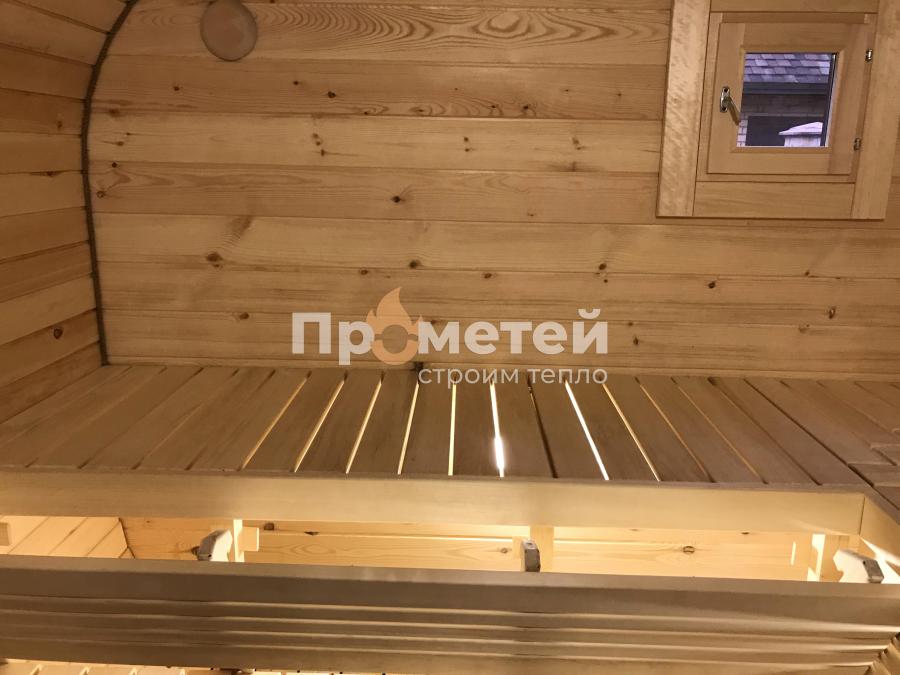 Квадро баня бочка 6 метров с боковым входом