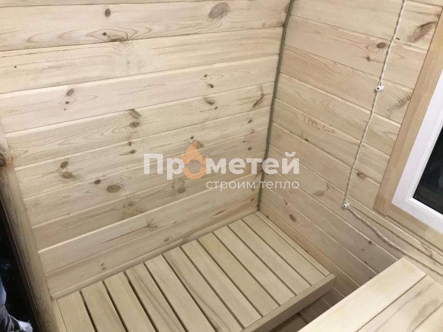 Квадро баня бочка 5 метров с боковым входом