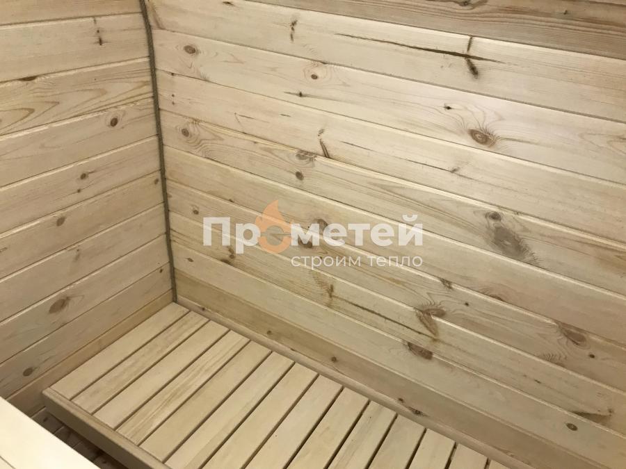 Квадро баня бочка 5 метров с боковым входом
