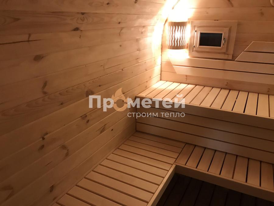 Квадро баня бочка 5 метров с боковым входом