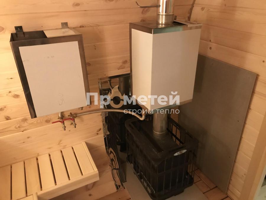 Квадро баня бочка 5 метров с боковым входом