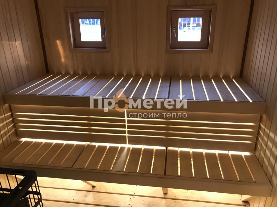 Каркасная баня 2.5x6 метров