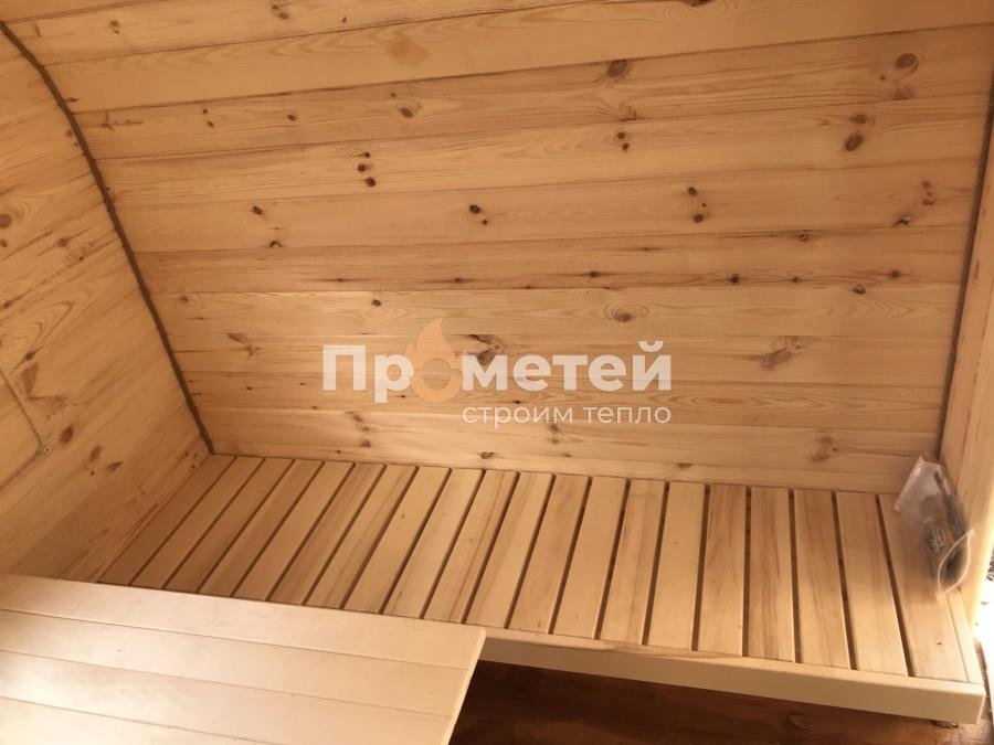 Квадро баня бочка 6 метров с боковым входом