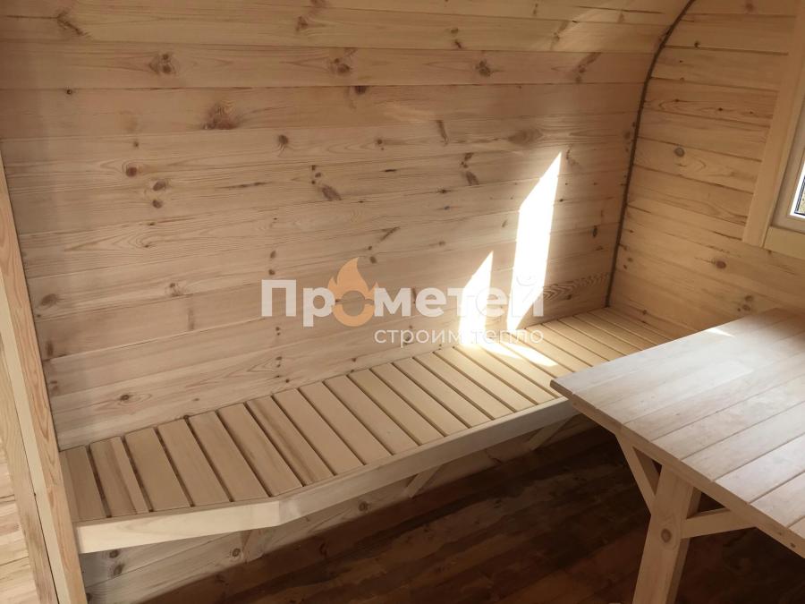 Квадро баня бочка 6 метров с боковым входом
