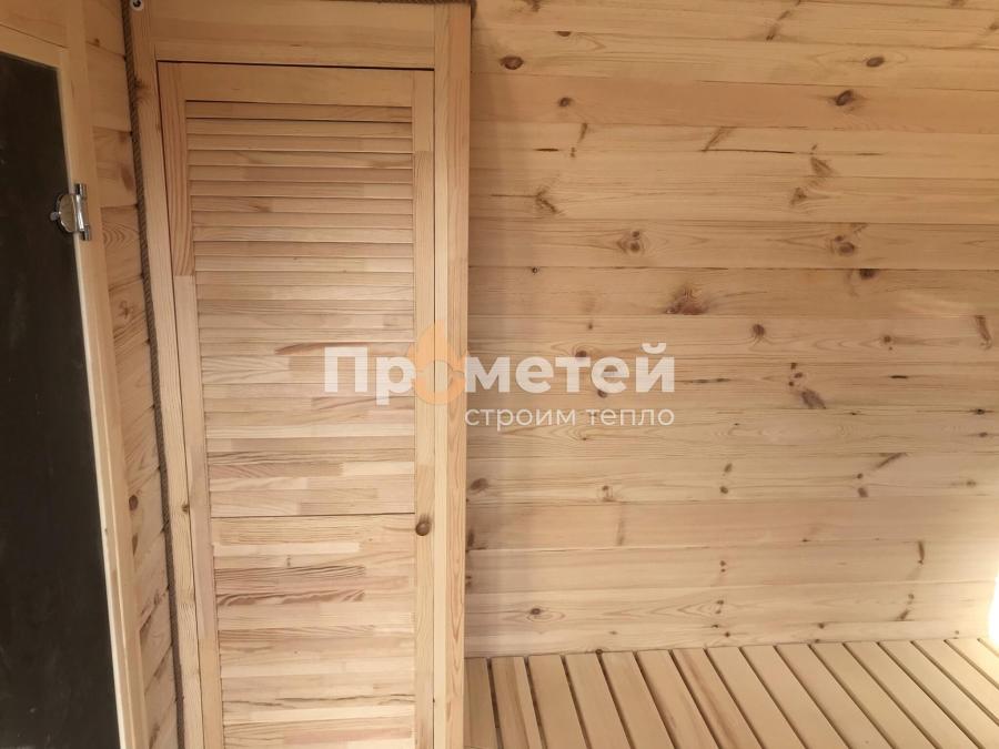 Квадро баня бочка 6 метров с боковым входом